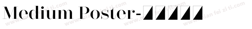 Medium Poster字体转换